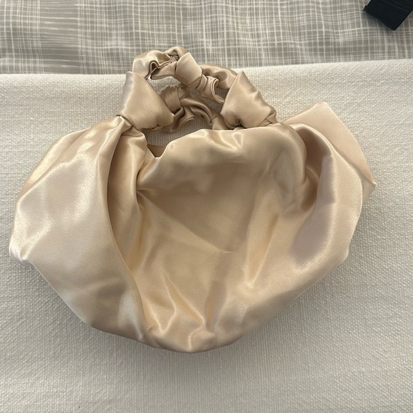 Etsy Handbags - Champagne colored satin bag